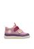 Baskets montantes enfant en simili cuir et synthétique yompy high à scratch Pourpre foncé-rose 1 - vertbaudet enfant 