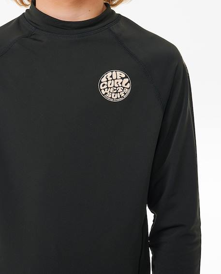 T-shirt anti-uv icons à manches longues garçon Gomme bleue+Noir 10 - vertbaudet enfant 