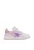 Baskets bébé fille en daim et tissu pailleté pinn à zip Blanc-argenté-rose 1 - vertbaudet enfant 