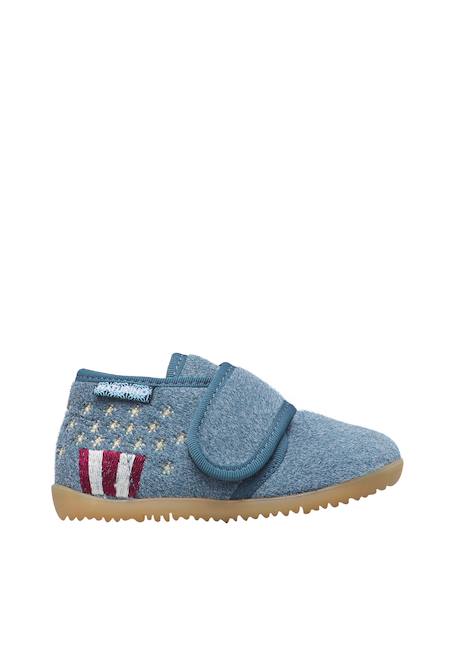 Chaussons bébé garçon en tissu tommys Marine 1 - vertbaudet enfant 
