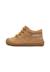 Chaussures premiers pas barefoot bébé garçon en daim amur à zip Marron-jaune ocre 3 - vertbaudet enfant 