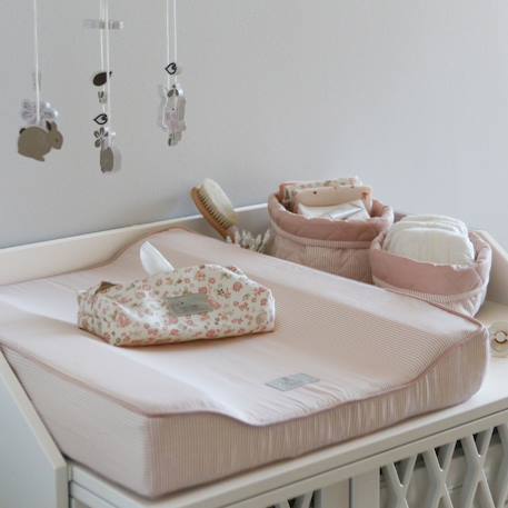 Lot de 2 paniers de toilette matelassé classic stripes rose Rose 3 - vertbaudet enfant 