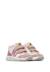 Baskets fille en cuir et tissu jesko 2 à scratch Rose poudré-blanc-platine 2 - vertbaudet enfant 