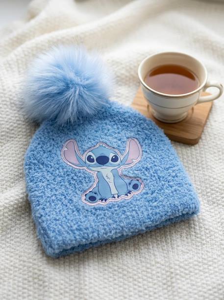 Bonnet stitch enfant bleu en maille extra-douce, taille unique, lilo & stitch Bleu 1 - vertbaudet enfant 
