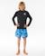 T-shirt anti-uv icons à manches longues garçon Gomme bleue+Noir 9 - vertbaudet enfant 