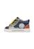 Baskets bébé garçon en simili cuir et tissu shin à zip Blanc-bleu clair+Marine-kaki 8 - vertbaudet enfant 