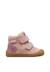 Bottines barefoot fille en daim spinni à scratch, imperméables Rose-magnolia 1 - vertbaudet enfant 