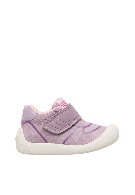 Chaussures premiers pas bébé en simili cuir free 2 à scratch Bleu-citrouille+Fuchsia-blanc+Kaki-orange+Lilas-rose+Rose poudré-blanc 16 - vertbaudet enfant 