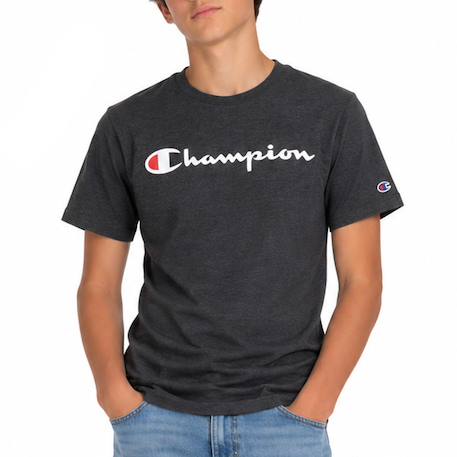T-shirt garçon à manches courtes signature Blanc+Gris+Noir+Vert 4 - vertbaudet enfant 