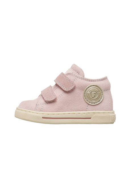 Baskets fille en daim michael 3 Rose-blanc crème 3 - vertbaudet enfant 
