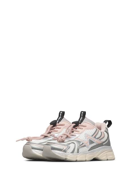 Baskets fille en tissu synthétique wave Argent-rose-blanc 5 - vertbaudet enfant 