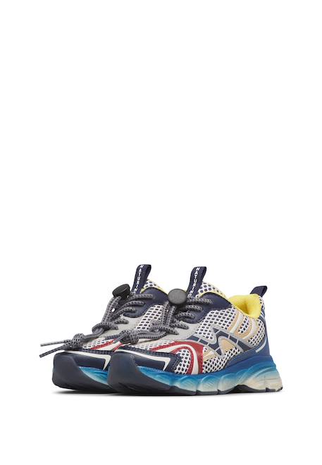 Baskets bébé garçon en tissu synthétique wave Bleu-bleu-jaune 5 - vertbaudet enfant 