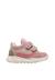 Baskets fille en daim amantea 2 à scratch Rose-platine 1 - vertbaudet enfant 