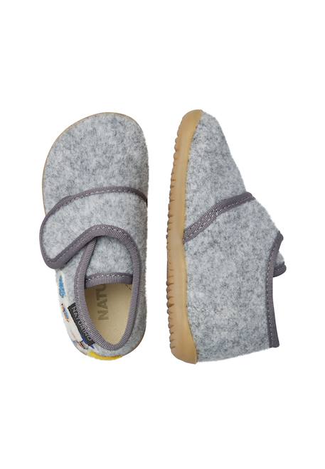 Chaussons garçon en tissu bexo Gris 4 - vertbaudet enfant 
