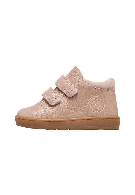 Baskets bébé fille en daim 1904 à scratch Rose-rose poudré 3 - vertbaudet enfant 