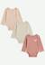 Lot de 3 bodies bébé manches longues Rose 1 - vertbaudet enfant 