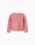 Cardigan en maille avec détails torsadés Rose 2 - vertbaudet enfant 