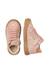Baskets montantes fille en daim eindhoven high à zip, motif papillons Rose-platine 4 - vertbaudet enfant 