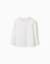 T-shirt en coton à manches longues et imprimé vase de fleurs Blanc 2 - vertbaudet enfant 