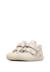 Chaussures premiers pas bébé fille en cuir cocoon à scratch Blanc crème-céleste 5 - vertbaudet enfant 