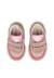 Baskets bébé fille en daim amantea 2 à scratch Rose-platine 4 - vertbaudet enfant 
