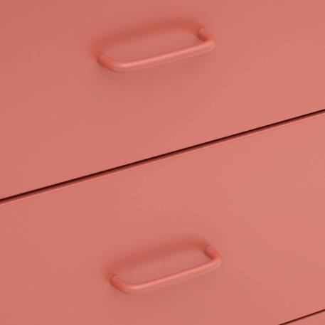 Commode industrielle acier 4 tiroirs - soho Bleu+Noir+Terracotta 18 - vertbaudet enfant 