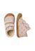 Chaussures premiers pas bébé fille en daim cocoon à scratch Rose poudré-platine 4 - vertbaudet enfant 