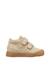 Baskets bébé fille en daim snopes à scratch, broderies papillons Platine-marron 1 - vertbaudet enfant 