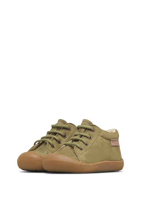 Chaussures barefoot bébé garçon en cuir amur Kaki+Marron 5 - vertbaudet enfant 