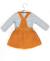 Ensemble robe + haut bébé fille Jaune ocre 4 - vertbaudet enfant 