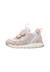 Baskets bébé fille en simili cuir et tissu sulko à scratch Argent-rose 3 - vertbaudet enfant 