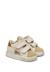 Baskets bébé fille en cuir et daim sasha à scratch Blanc-beige 2 - vertbaudet enfant 