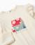 T-shirt en coton à manches longues avec imprimé maison Blanc 3 - vertbaudet enfant 