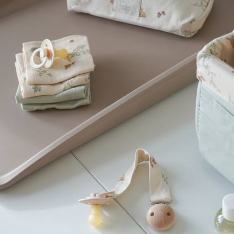 Lot de 3 langes bébé en mousseline woodland (70 x 70 cm) Blanc 2 - vertbaudet enfant 