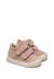 Baskets bébé fille en daim gazer à scratch Rose poudré-blanc 2 - vertbaudet enfant 