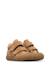 Chaussures premiers pas bébé fille en daim cocoon à scratch, broderies marguerites Marron-platine 2 - vertbaudet enfant 