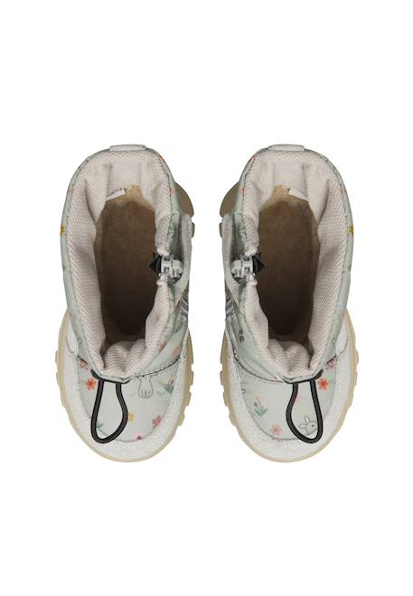 Bottes bébé fille en daim et tissu poznurr 3, imperméables Argent 4 - vertbaudet enfant 