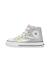 Baskets montantes fille en tissu irisé ylfas Argent 3 - vertbaudet enfant 