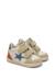 Baskets montantes bébé garçon en cuir et daim alnoite high 2 à scratch Blanc-bleu+Gris-citrouille+Vert-bleu ciel 12 - vertbaudet enfant 