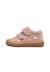 Chaussures premiers pas barefoot bébé fille en daim amur à scratch, broderies champignons Rose-rose clair 3 - vertbaudet enfant 