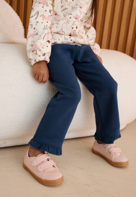 Pantalon bébé en molleton ollie Bleu 1 - vertbaudet enfant 
