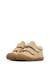 Chaussures premiers pas bébé fille en daim cocoon à scratch, broderies cœurs Rose-violet+Sable-cognac 10 - vertbaudet enfant 