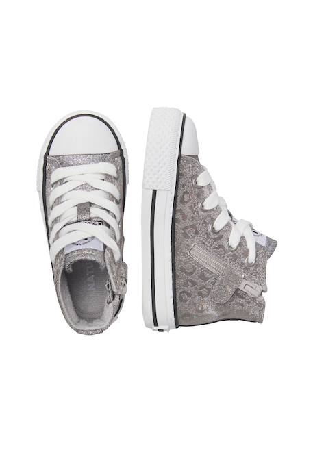Baskets montantes fille en tissu ylfas Gris foncé 4 - vertbaudet enfant 