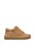 Chaussures premiers pas barefoot bébé garçon en daim amur à zip Marron-jaune ocre 1 - vertbaudet enfant 