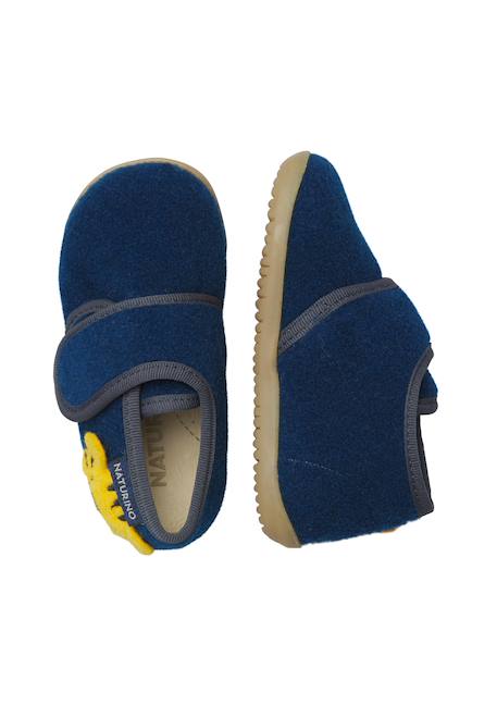 Chaussons bébé garçon en tissu samby Marine 4 - vertbaudet enfant 
