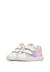 Baskets bébé fille en daim et tissu pailleté pinn à scratch Blanc-argenté 5 - vertbaudet enfant 