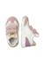 Baskets fille en cuir et tissu jesko 2 à scratch Rose poudré-blanc-platine 4 - vertbaudet enfant 