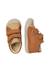 Chaussures premiers pas bébé garçon en cuir cocoon à scratch Marron-sable+Vert-kaki 4 - vertbaudet enfant 