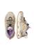 Baskets fille en simili cuir et tissu flyner Blanc-noir-beige 4 - vertbaudet enfant 
