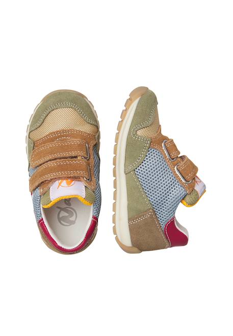 Baskets enfant en daim et tissu sammy 3 à scratch Beige-lilas+Marine-blanc-vert+Marron-vert-bleu ciel+Rose-sauge-blanc 14 - vertbaudet enfant 